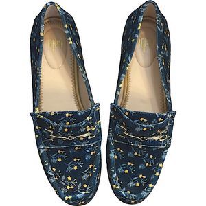 Cabi Carnaby Loafer Shoes Floral Size 7 Women Slip On Shoe Flat #6005 NWOT